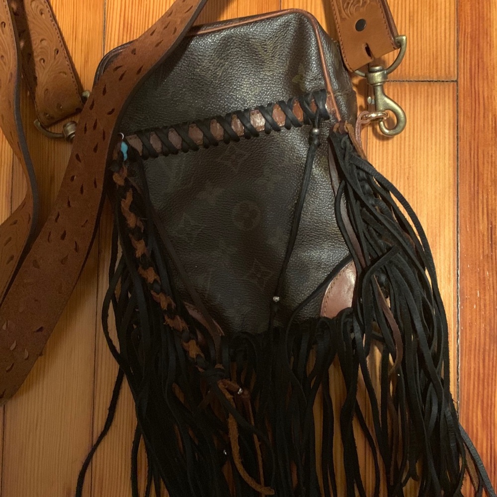 LV CUSTOM crossbody bag.